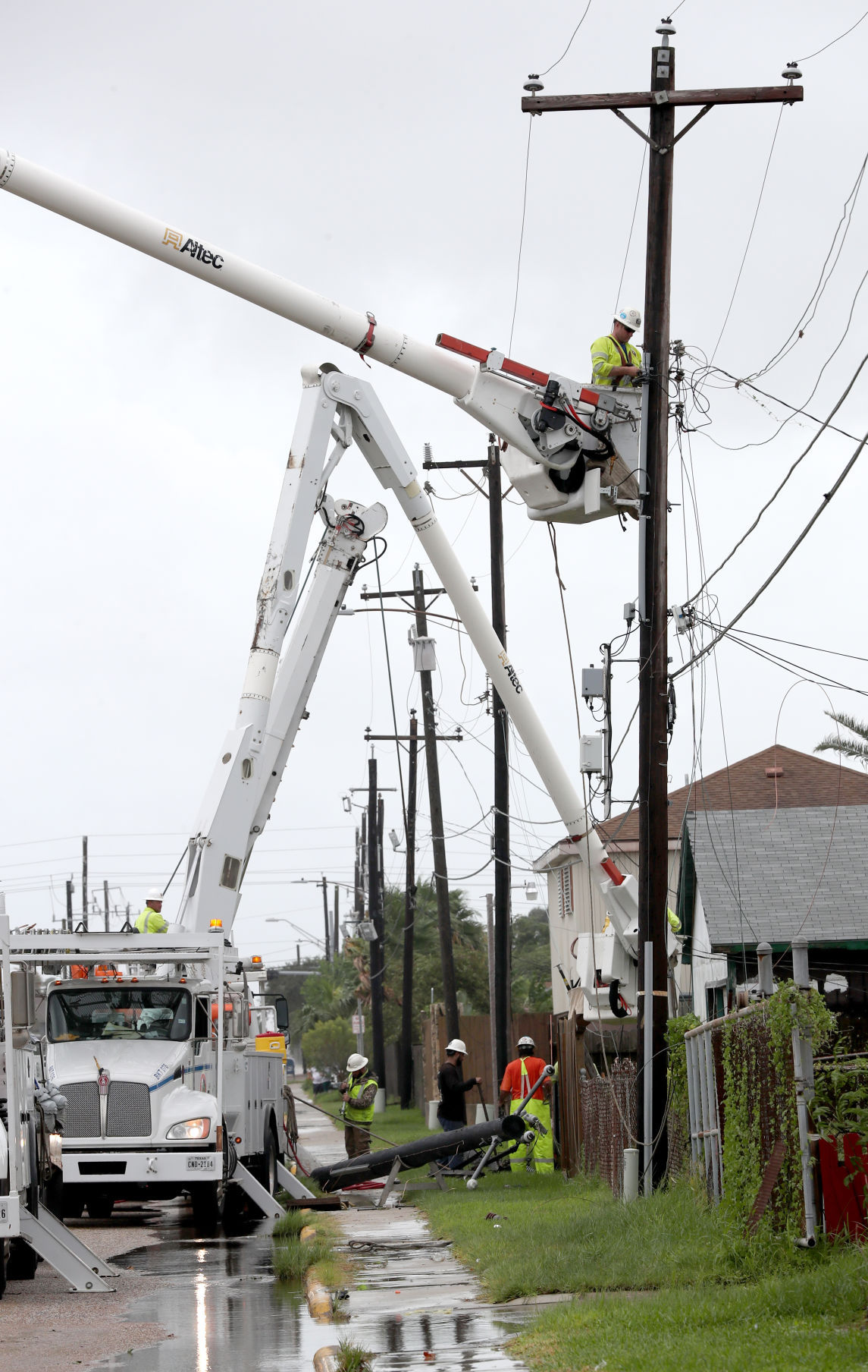 Area residents hunker down for Harvey